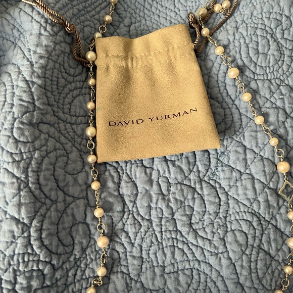 David Yurman necklace with pearls 40 inches long - Picture 3 of 4